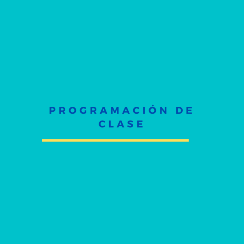 Programación de Clase Ejemplar en PDF Descargable